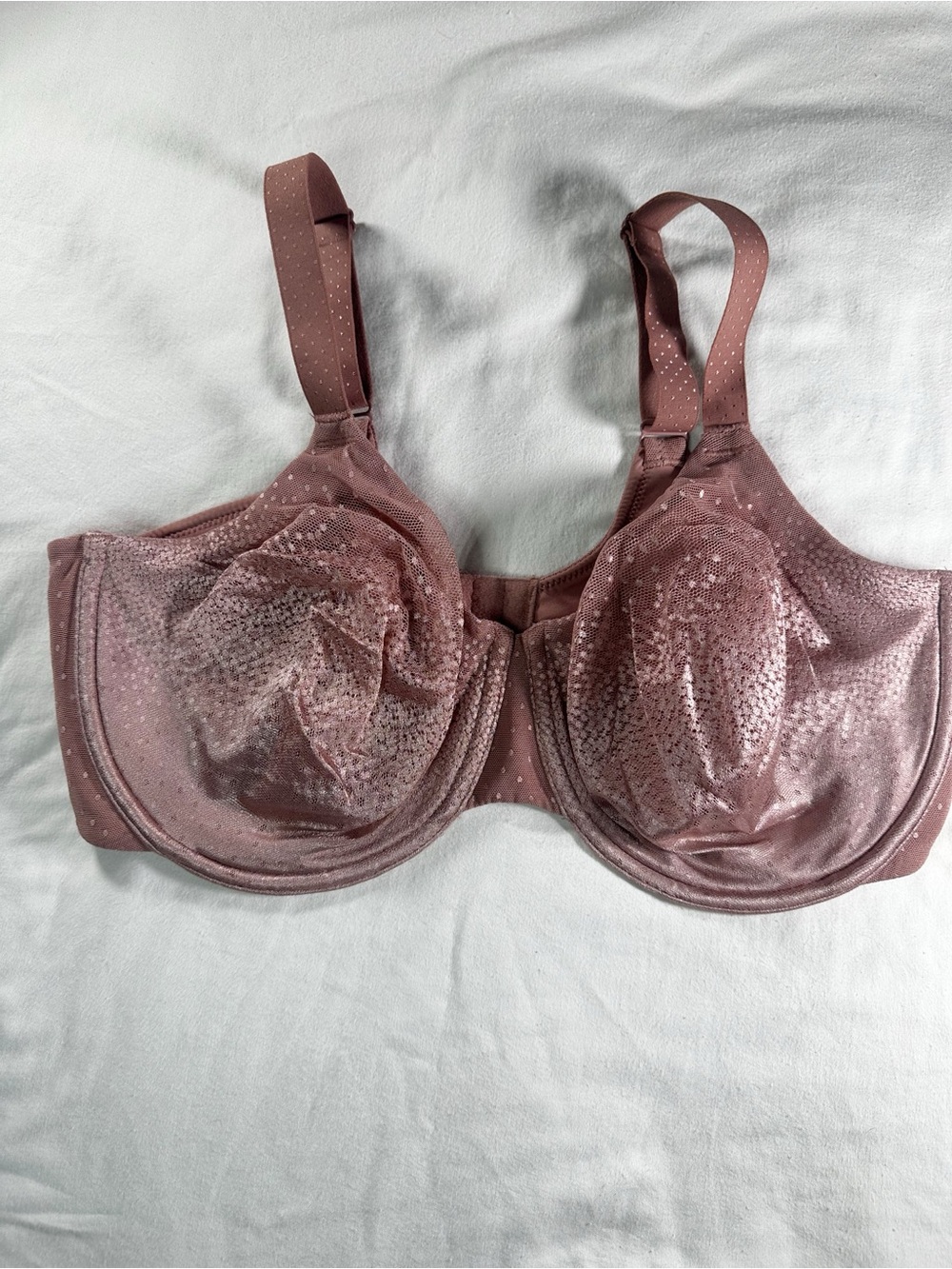Wacoal 38DDD pink Back Appeal Seamless Unlined Underwire Bra 855303 dusty rose